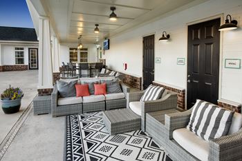 Outdoor tv lounge